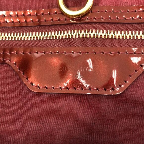 LOUIS VUITTON Wilshire GM M91664 Rouge Fauviste Monogram Vernis - Picture 11 of 16